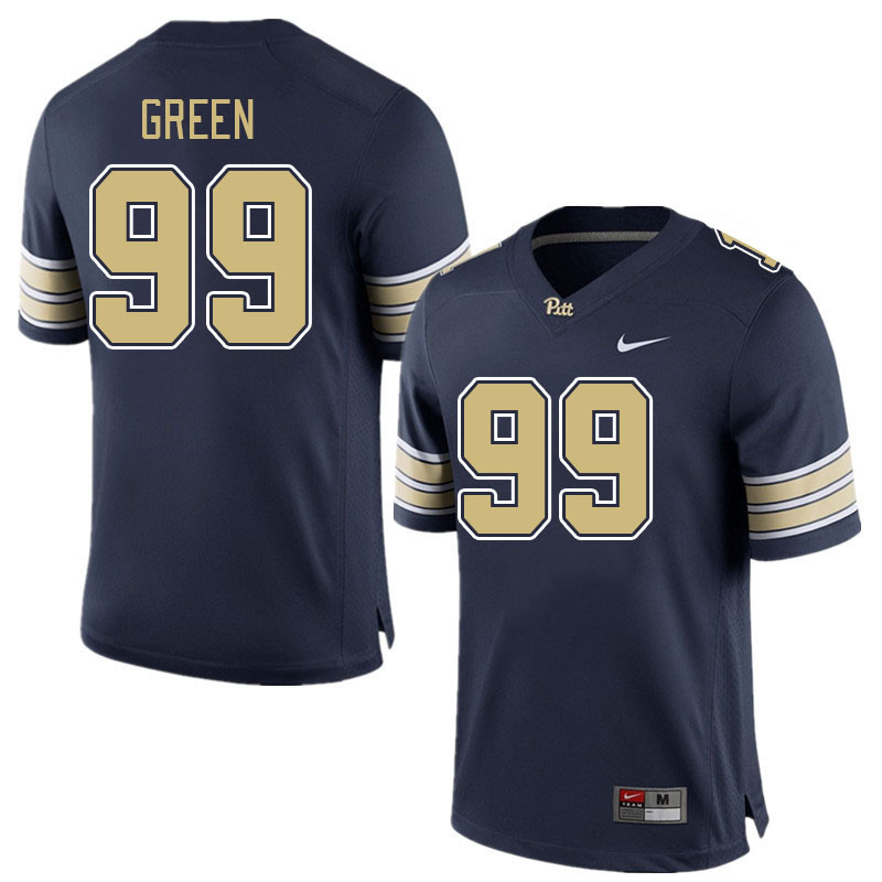 Pitt Panthers #99 Hugh Green College Football Jerseys Stitched Sale-Navy